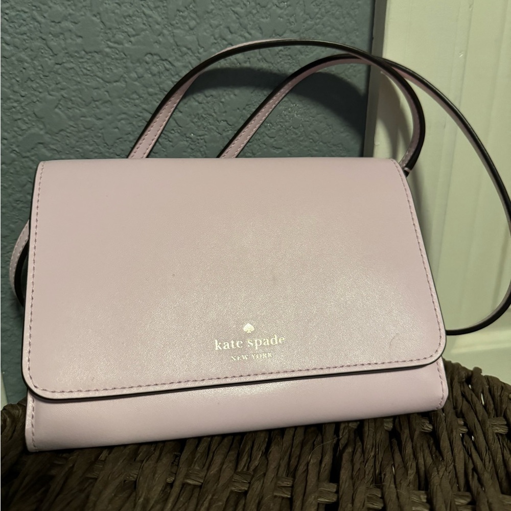 Pink Kate Spade Clutch With Strap